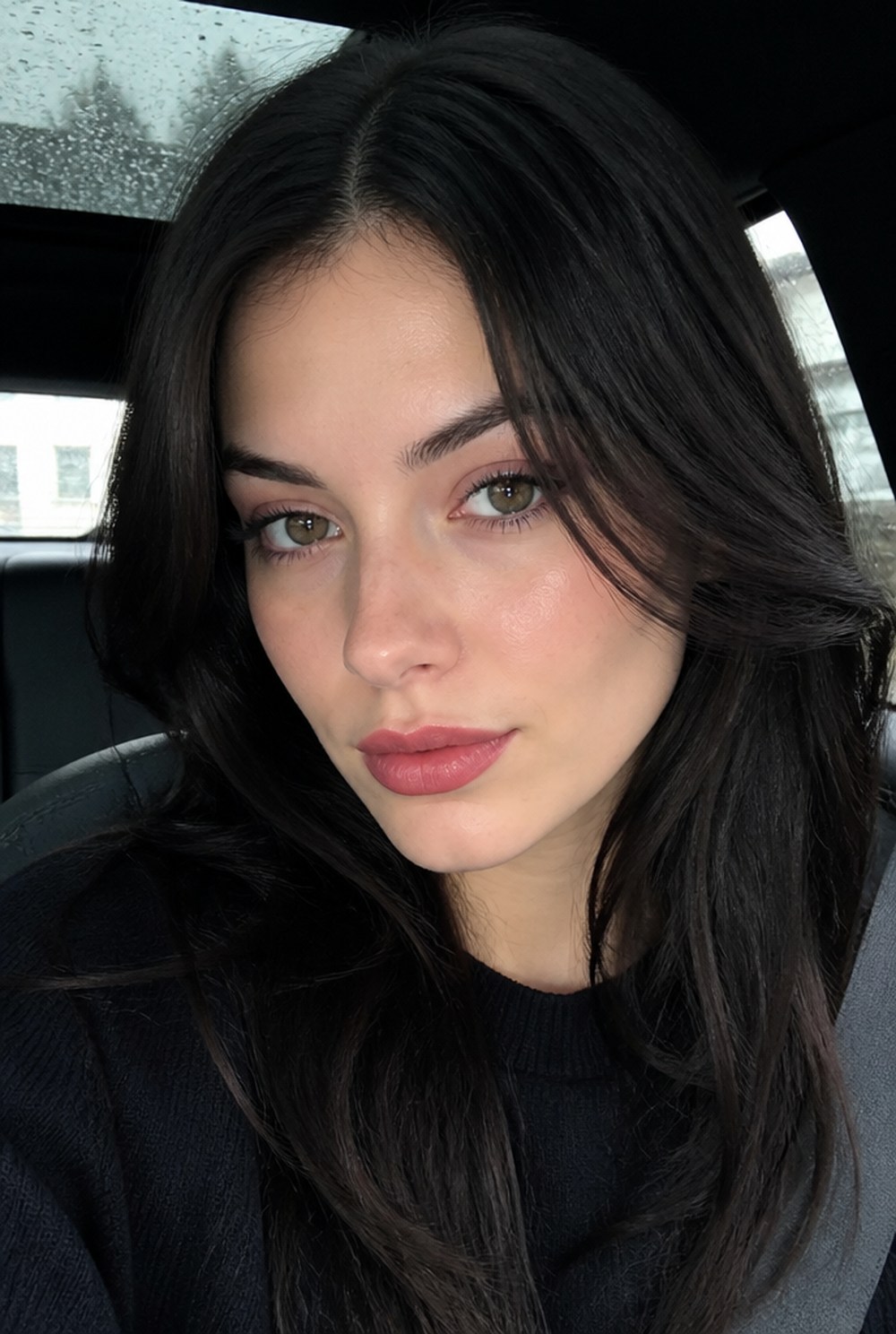 A woman's face in even natural light