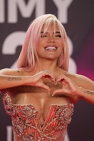 Karol G (Bright Spring) celebrity color analysis