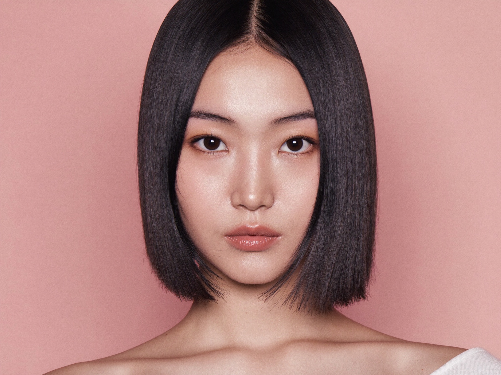 Chin-length Cuts for diamond face shape