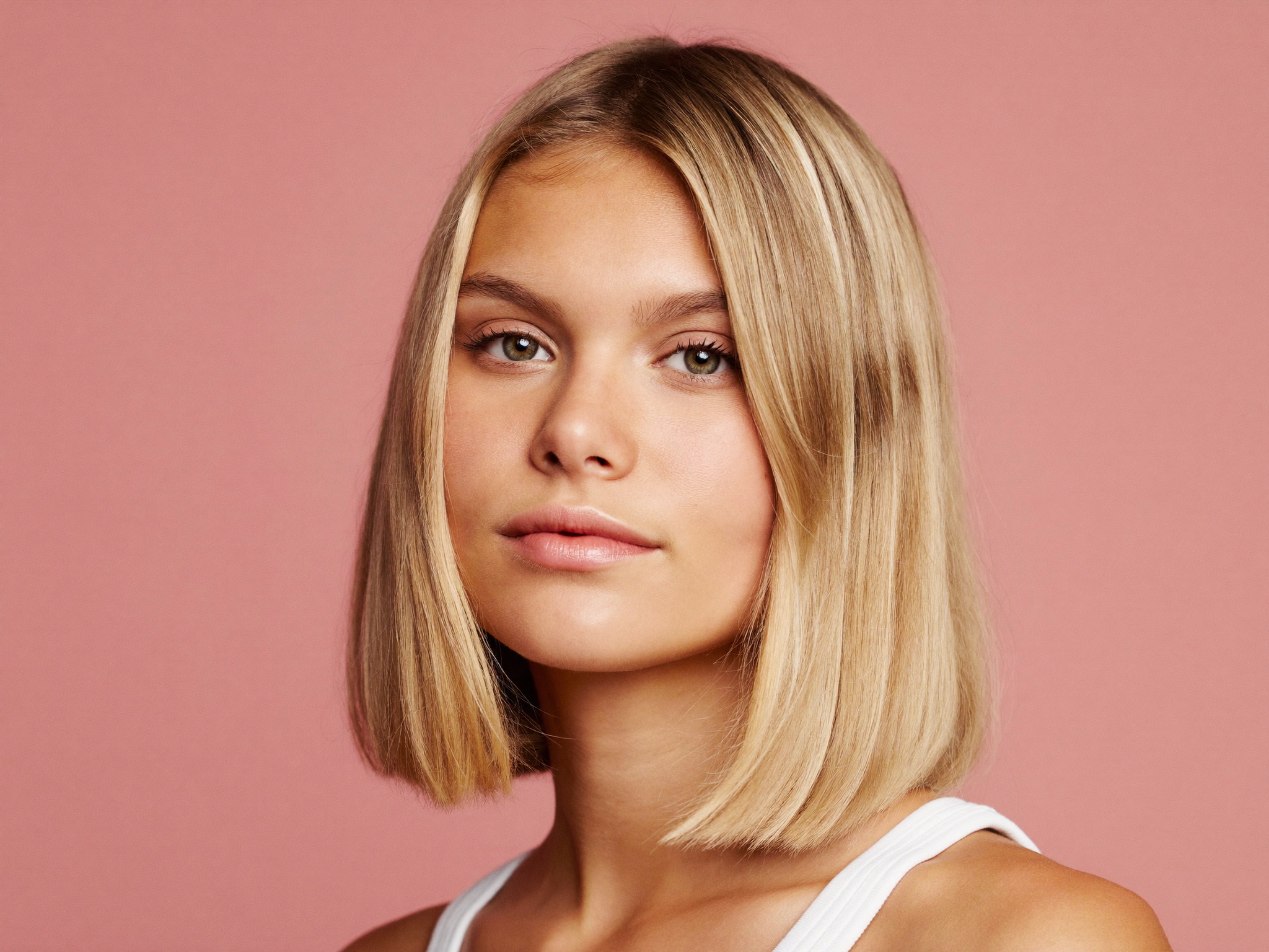 Chin-length Cuts for heart face shape