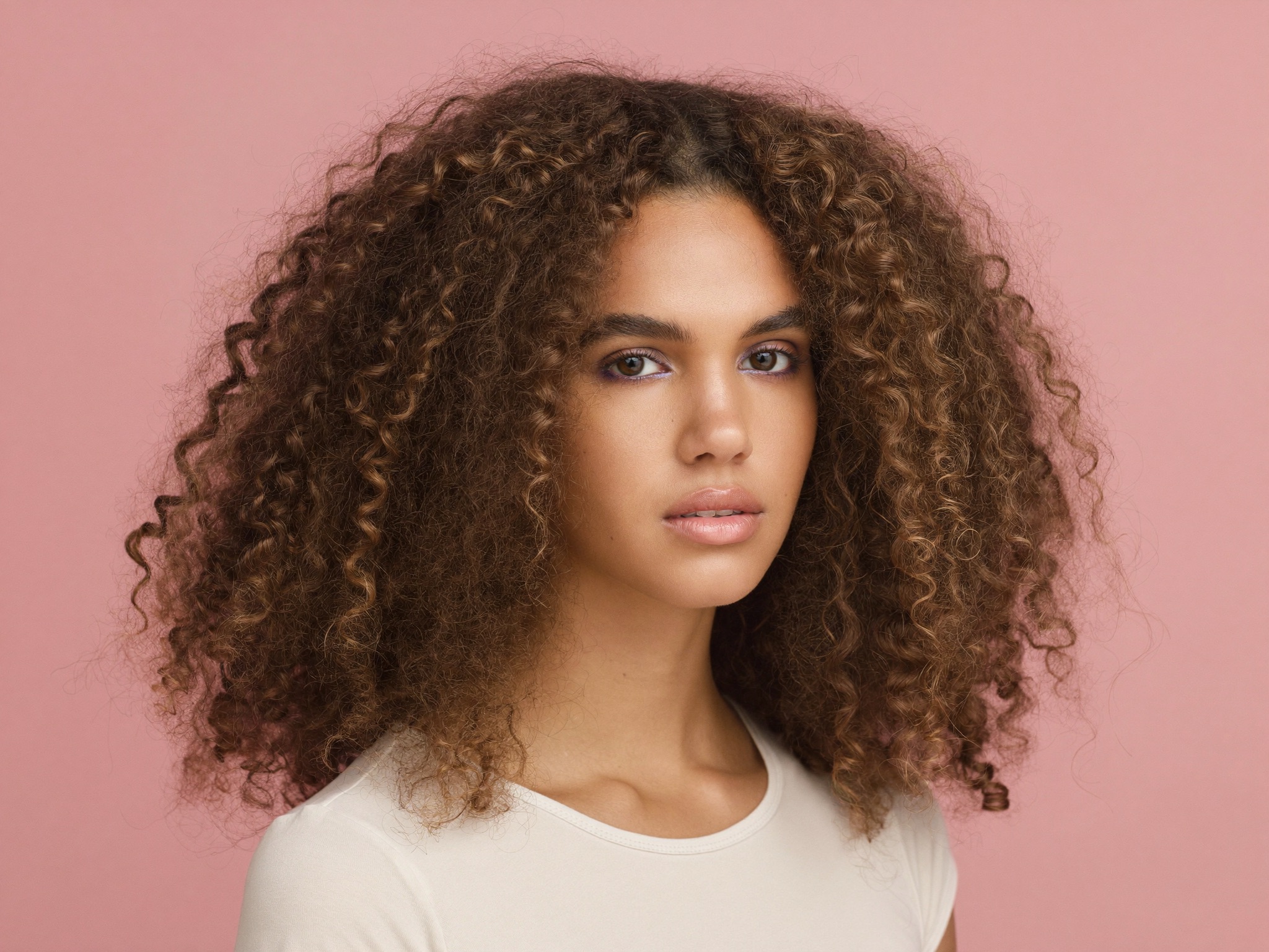 Curls at Cheek Level for long face shape