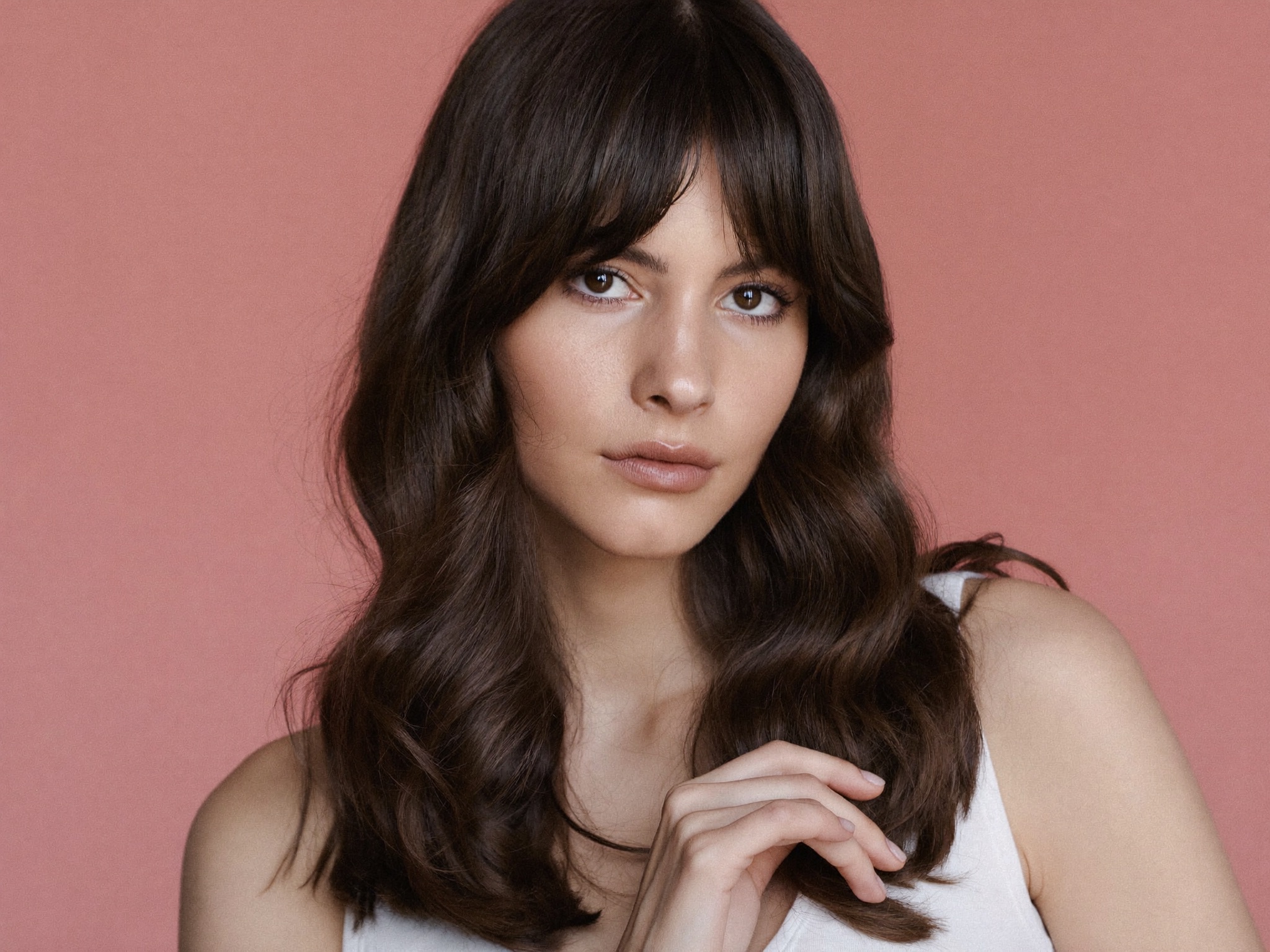 Curtain Bangs for long face shape