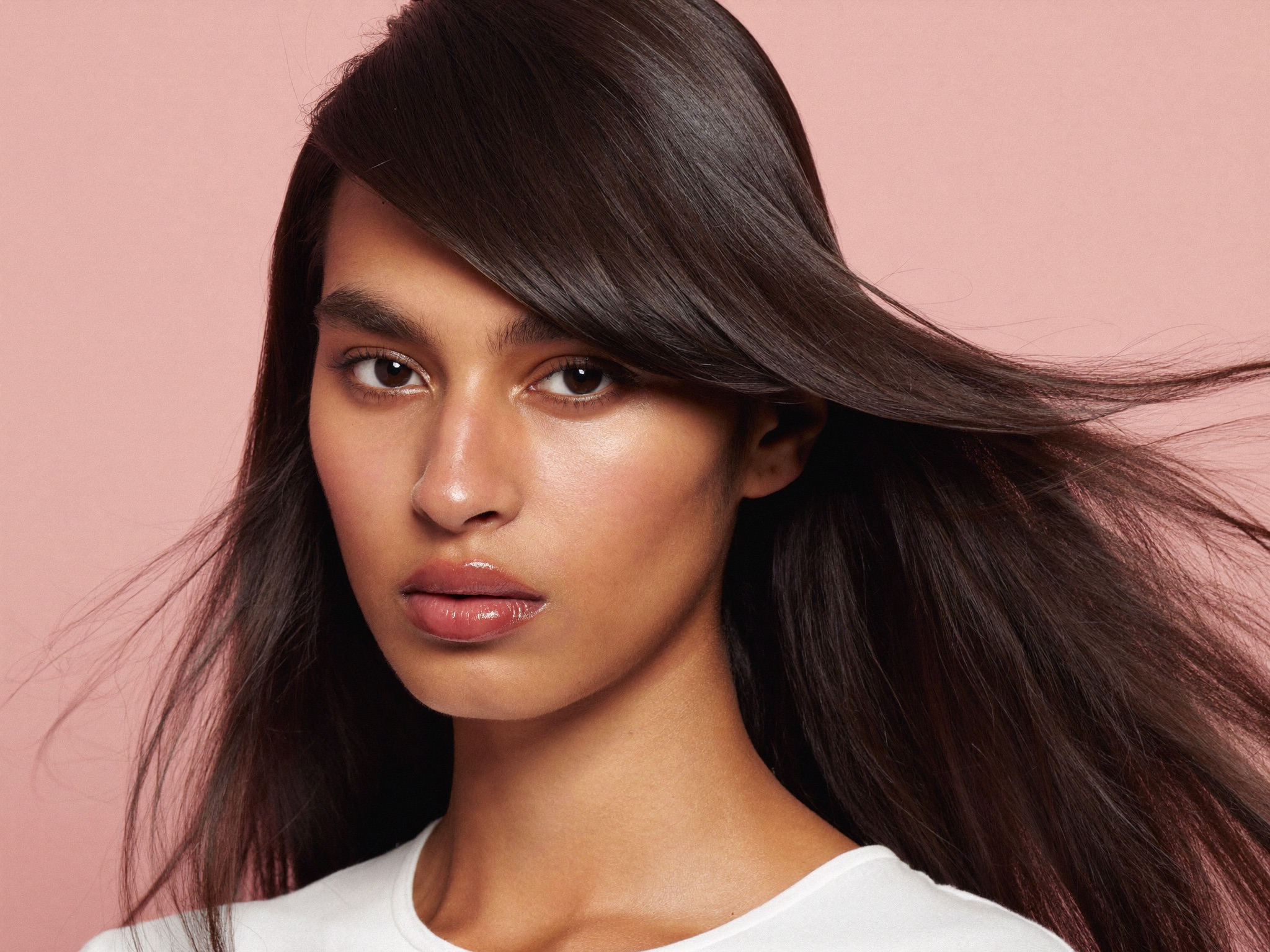 Side-swept Bangs for square face shape