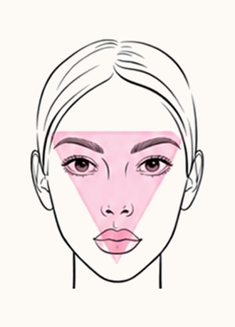 Inverted Triangle face shape example