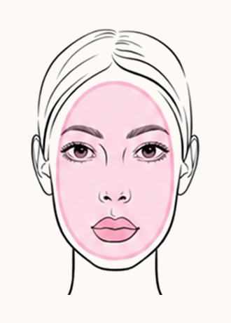 Long face shape example