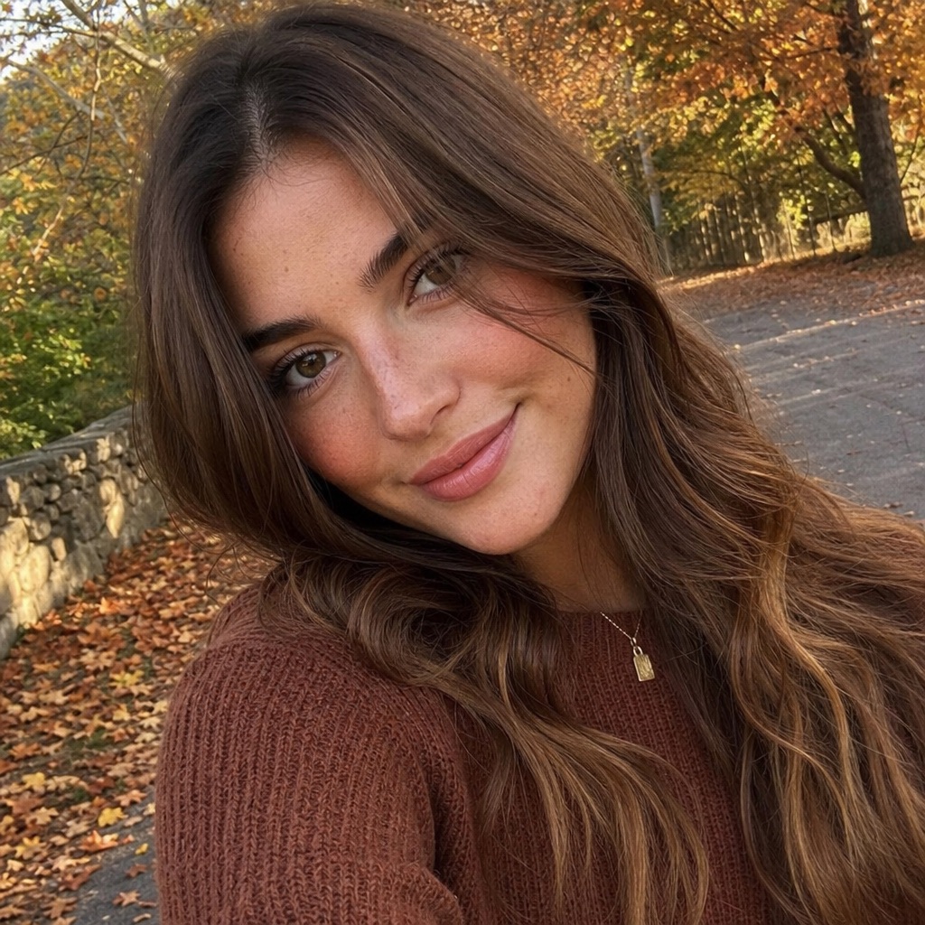 Autumn color season example showing warm deep coloring