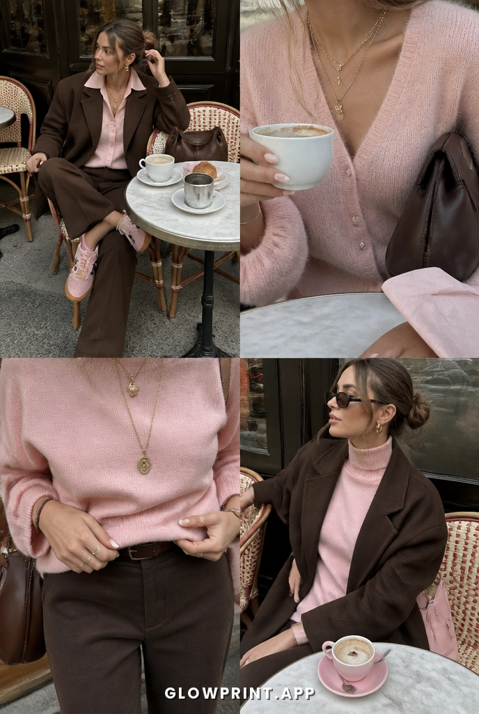 Soft Autumn outfit in Muted Red + Pale Red