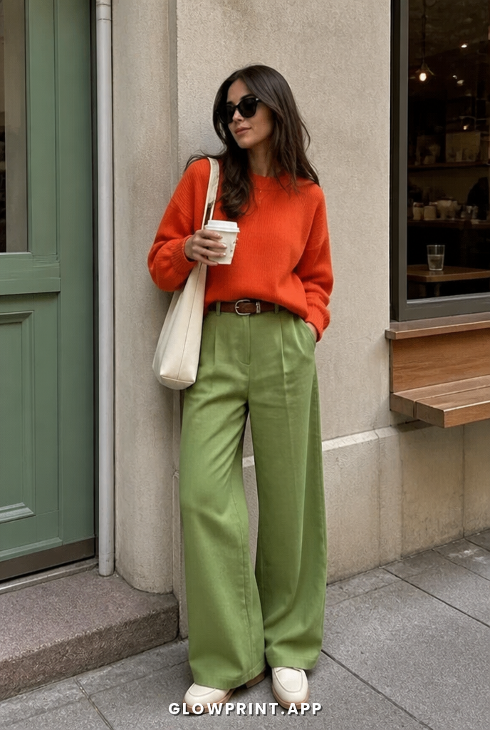 True Spring color palette outfit example